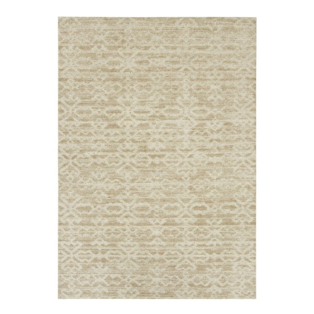 Better Home and Gardens, Tan Acros Geo, 5x7 Area Rug