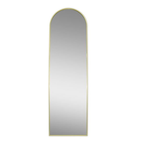 Better Homes & Gardens 17x58 Brass Arched Large Floor Mirror for Bathroom or Living Room