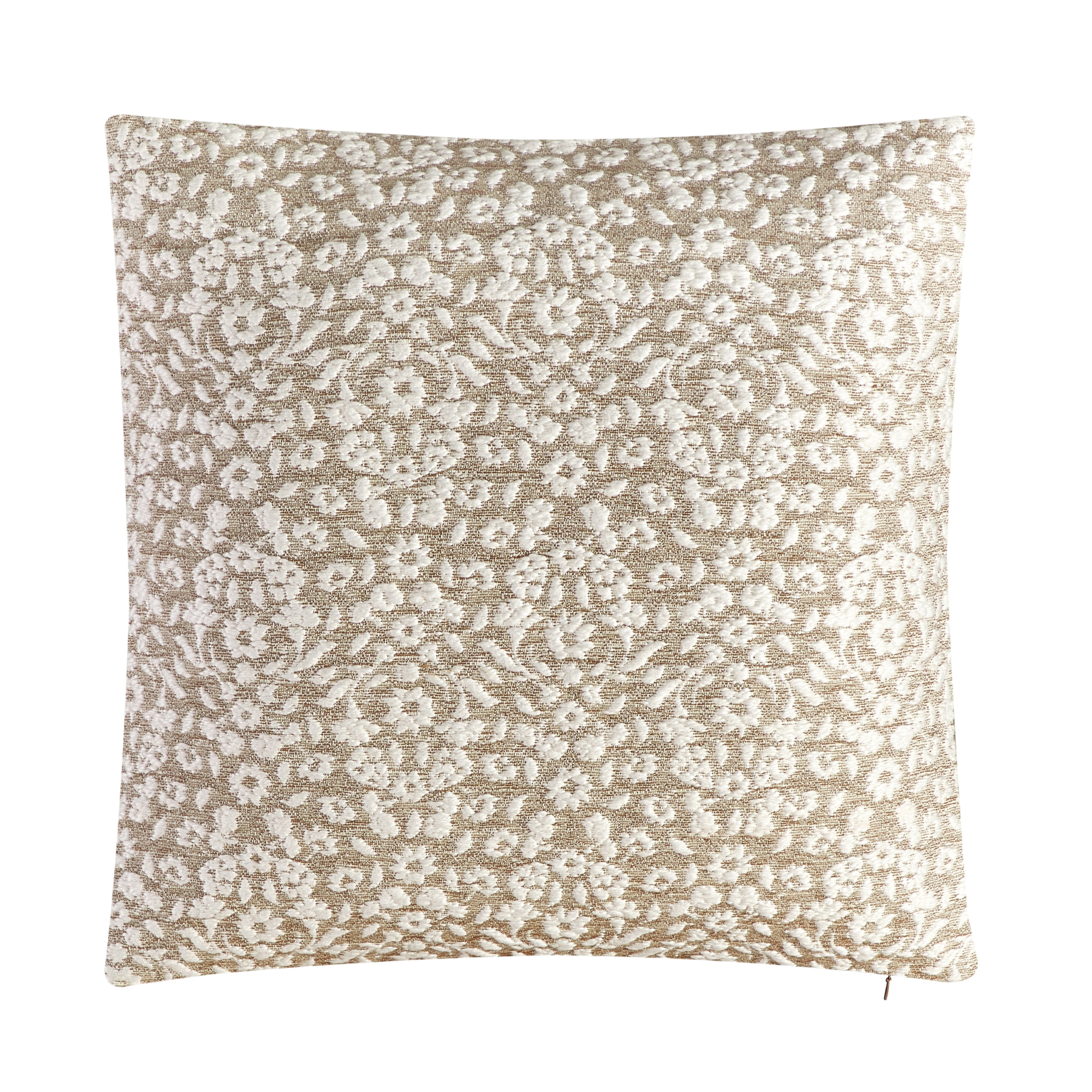 Better Homes & Garden 20" x 20" Burned Blooms Decorative Pillow, Brown