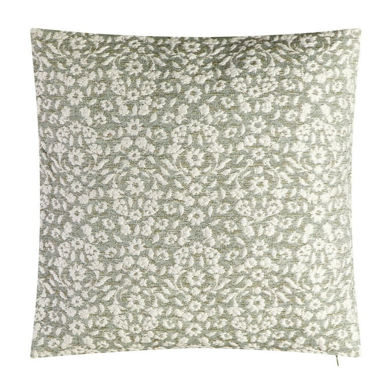 Better Homes Garden 20 x 20 Burned Blooms Decorative Pillow Green Walmart
