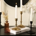 thumbnail image 1 of Better Homes & Gardens Gold Cast Iron Taper Candle Holder, 5.3", Medium, 1 of 9