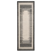 Better Homes & Gardens Abstract Border Lines Runner Rug, Beige/Black, 30 in x 84 in