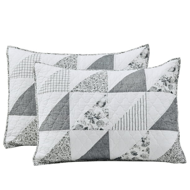 Patchwork pillow shams outlet
