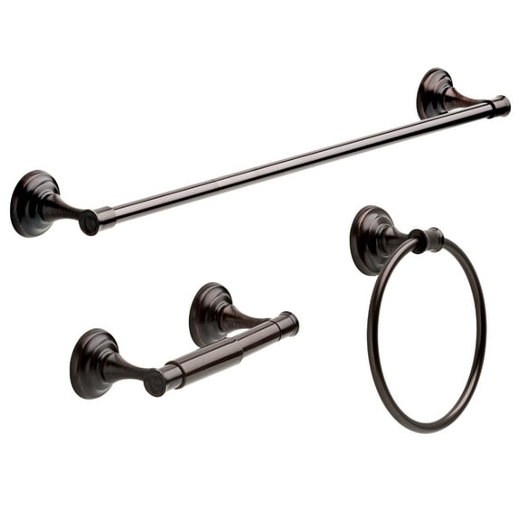 Better Homes & Garden Classic, Towel Bar, Toilet Paper Holder, Towel Ring, Oil Rubbed Bronze