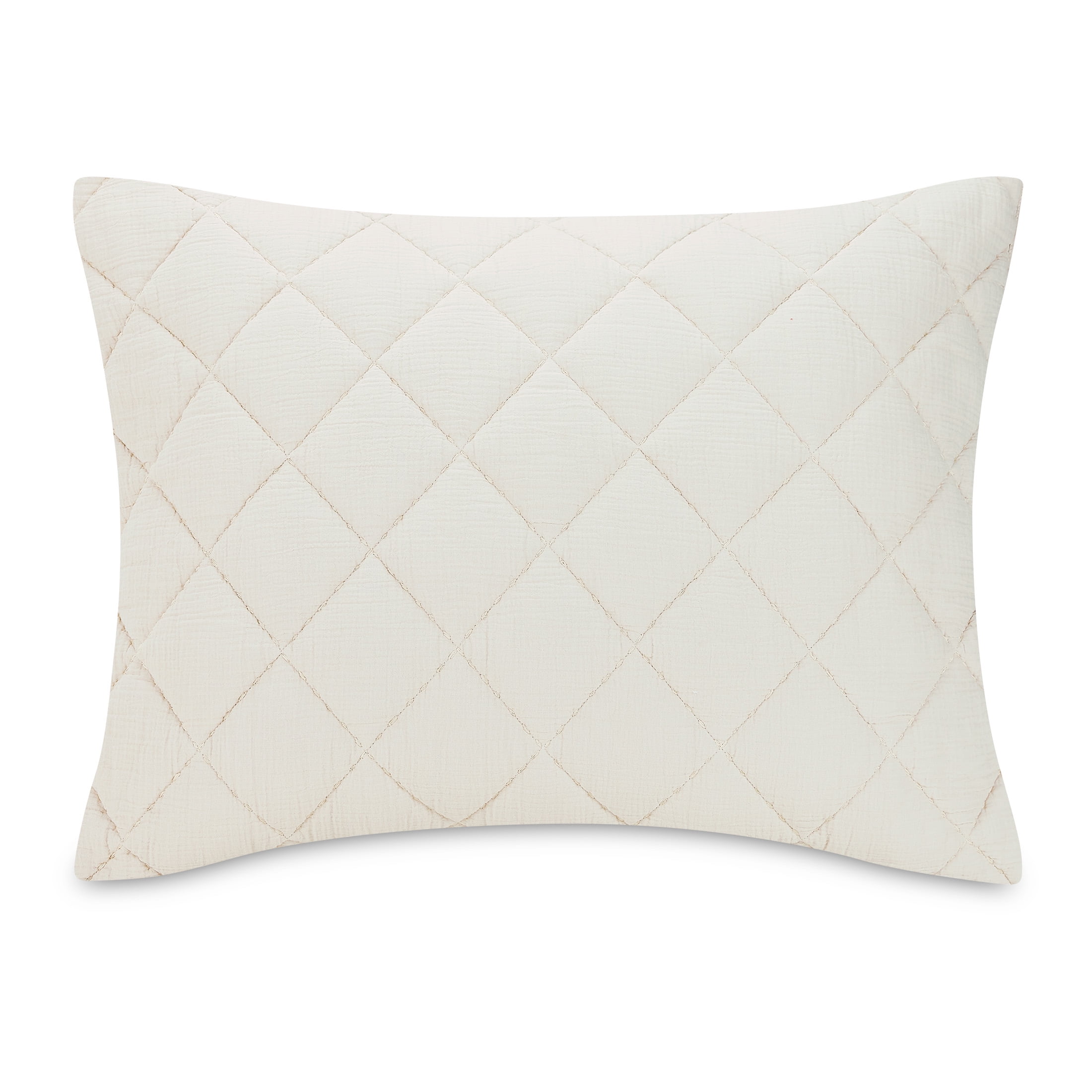 Better Homes & Garden Diamond Gauze Sham, Beige, King, 2 count - Walmart.com