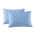 thumbnail image 1 of Better Homes & Garden Diamond Gauze Sham, Blue, Standard, 2 count, 1 of 6