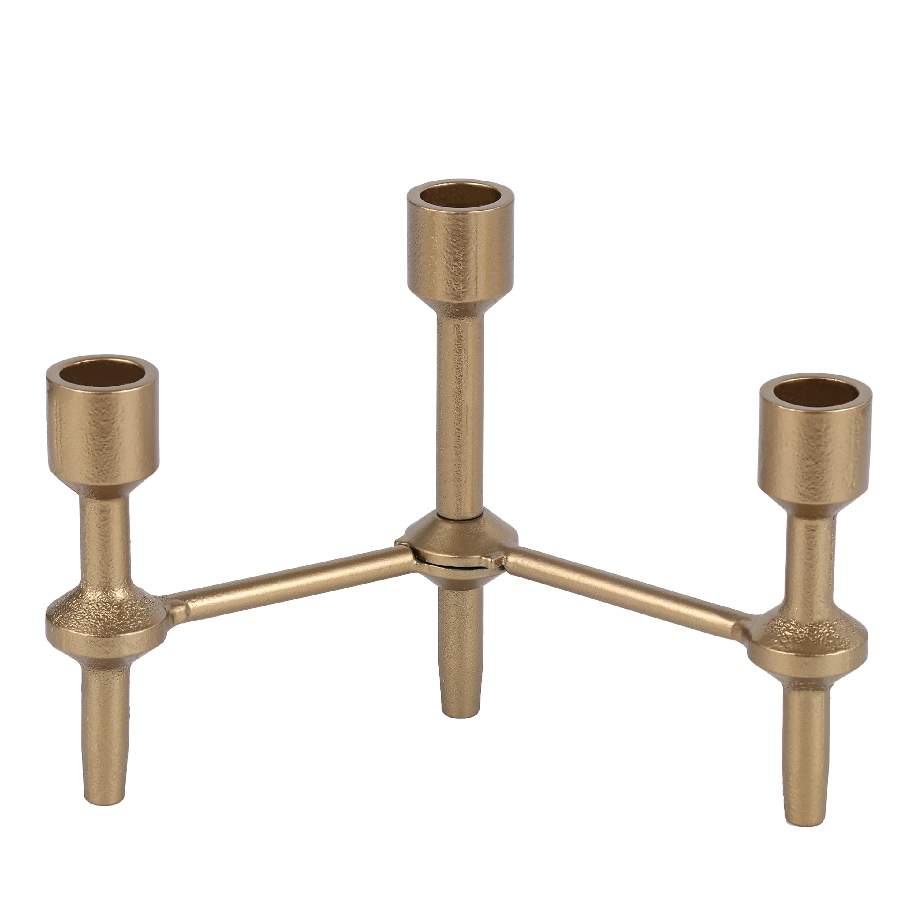 Better Homes Garden 6 Black Gold Iron Pillar Taper Candle