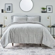 Better Homes & Garden Grey Chenille 3-Piece Comforter Set, Full/Queen, All Ages