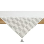 Better Homes & Garden Grid Check Square Cotton Tablecloth Throw, Grey, 50"W x 50"L
