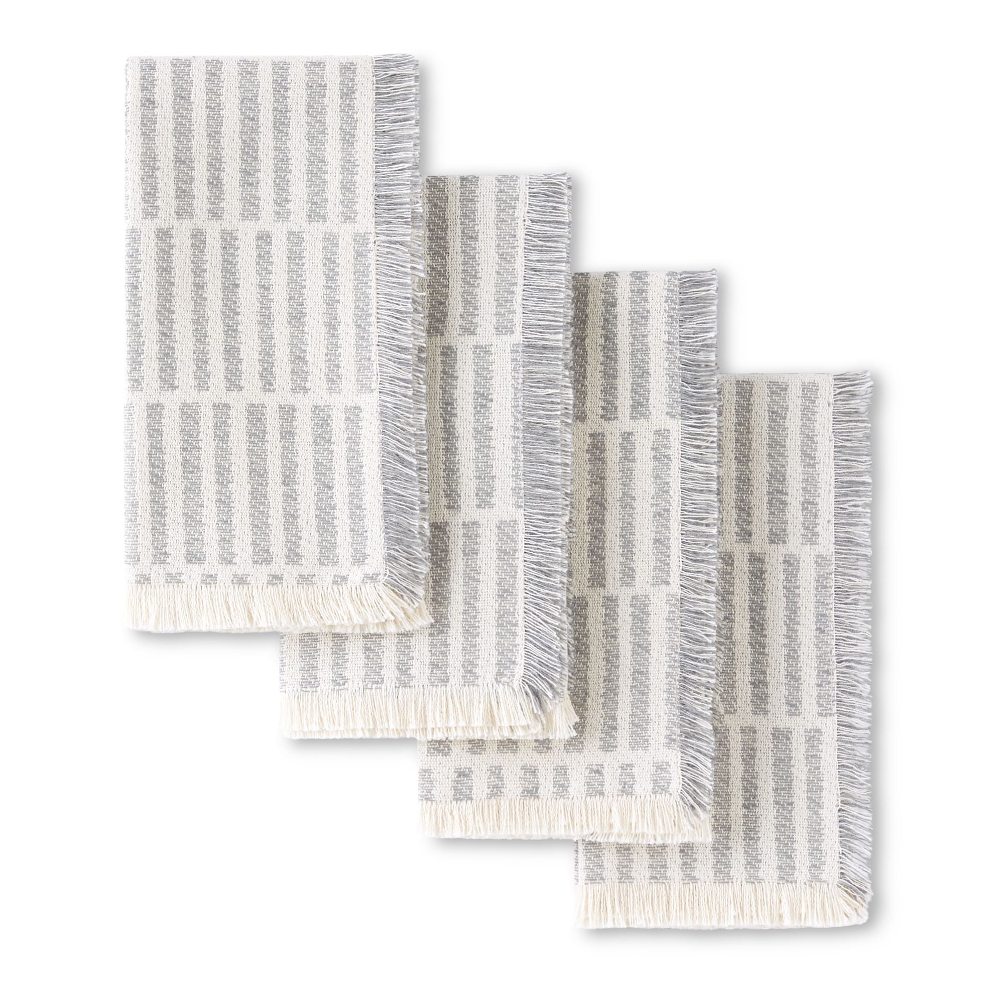 The Company Store Linen 19 in. X 19 in. White Cotton Napkins (Set of 4)  80049D-OS-WHITE - The Home Depot