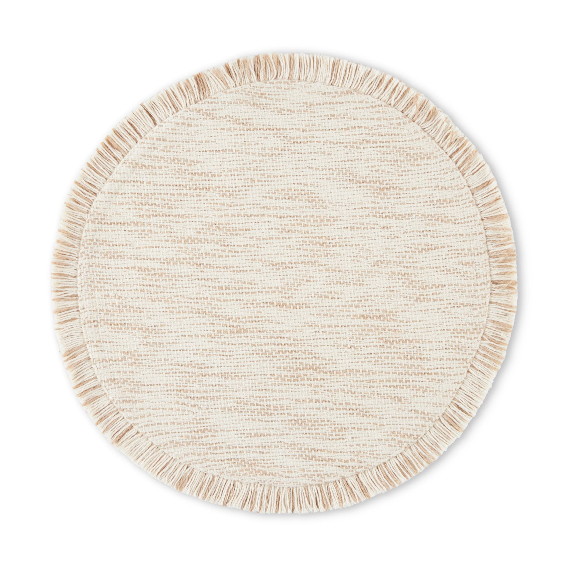 Better Homes & Garden Lilli Placemat, Natural, 17" Round, 1 Piece