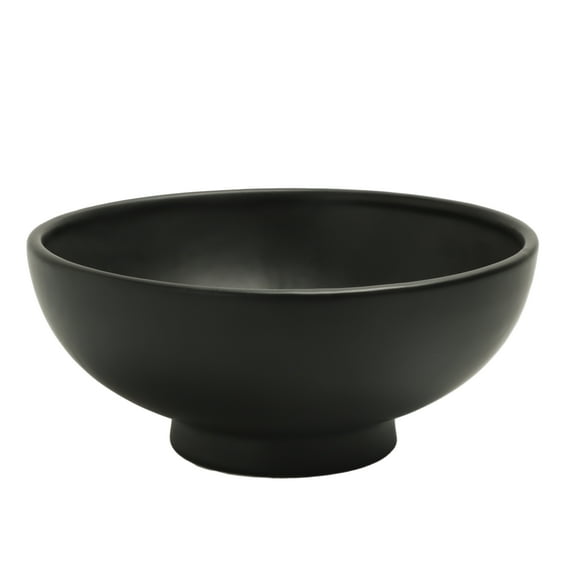 Better Homes & Garden Matte Black Round Ceramic 9.4" Decorative Bowl