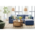Better Homes & Garden Modular Sectional Sofa With Storage Ottoman, Blue