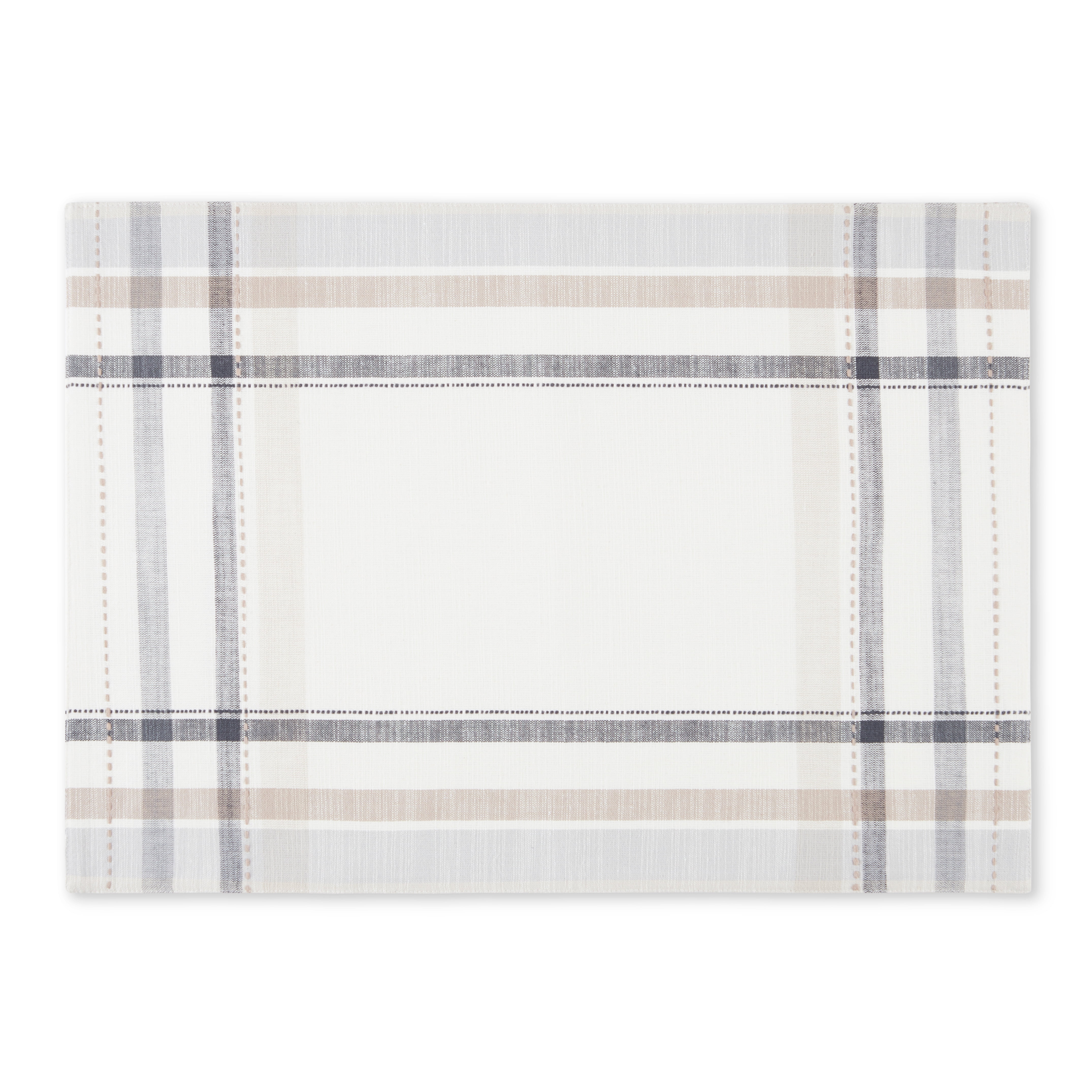 Better Homes & Garden Monday Fabric Placemat Set, Beige, 14"W x 20"L, 4 Pieces