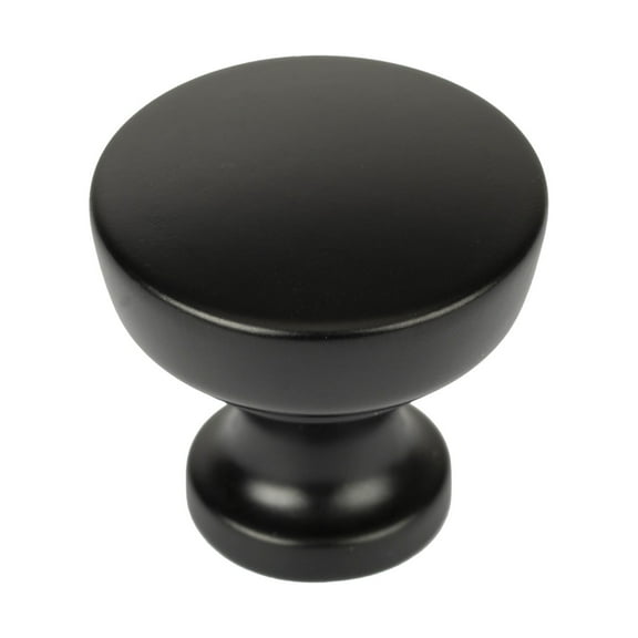 Better Homes & Gardens 1-1/4" (32 mm) Modern Knob, Matte Black, 2 Pack