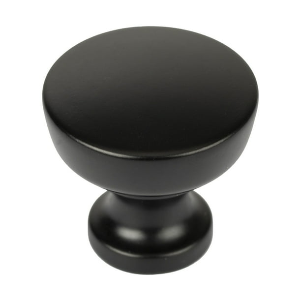 Better Homes & Gardens 1-1/4" (32 mm) Modern Knob, Matte Black, 2 Pack ...
