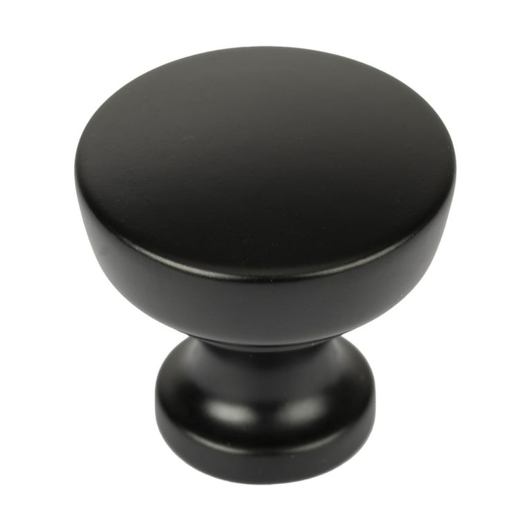 Rustic Farmhouse 1-1/4 in. (32mm) Matte Black Cabinet Knob Rustic Farmhouse 1-1/4 in. (32mm) Matte Black Cabinet Knob