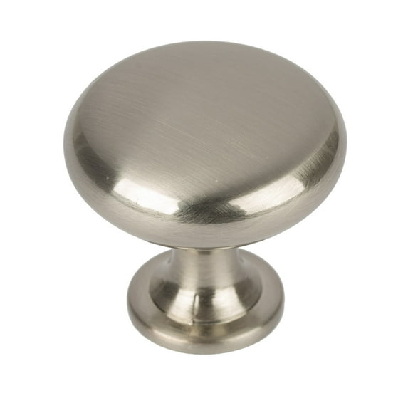 Better Homes & Gardens 1-3/16" (30mm) Round Knob, Satin Nickel, 2 Pack