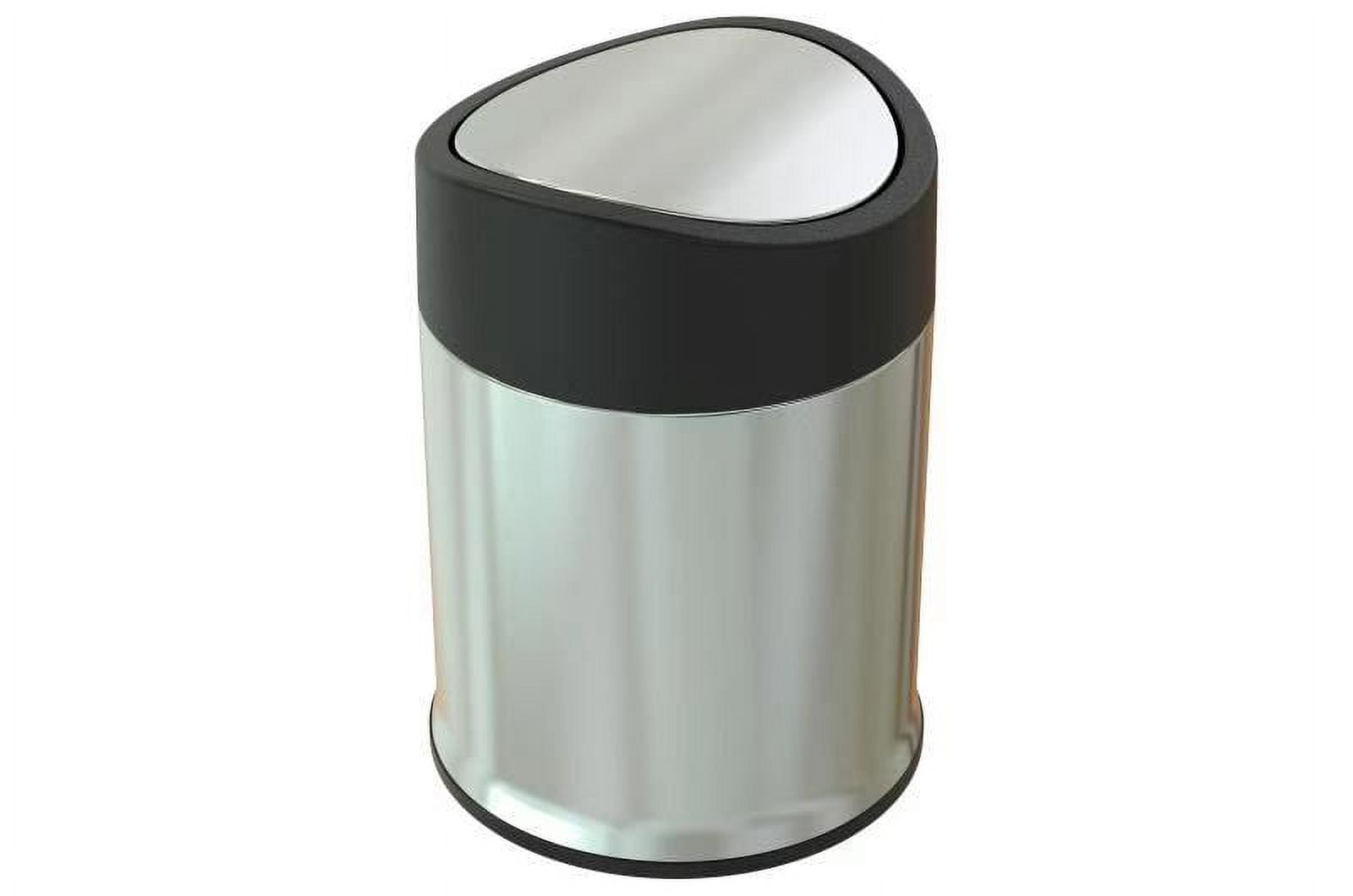 Better Homes & Gardens 1.3 gal / 5L Stainless Steel Bathroom Swing Top ...