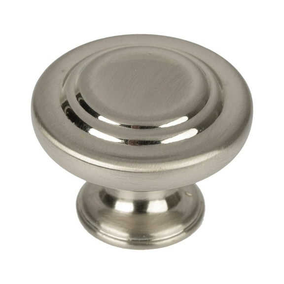 Better Homes & Gardens 1-5/16" (33mm) Turned Knob, Satin Nickel, 2 Pack
