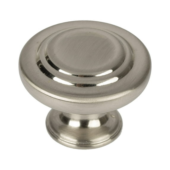 Better Homes & Gardens 1-5/16" (33mm) Turned Knob, Satin Nickel, 2 Pack