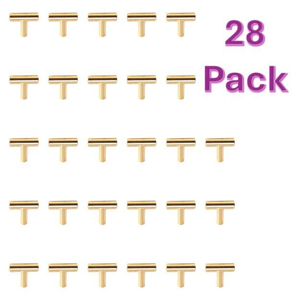 Better Homes & Gardens 1-9/16" (40mm) Bar Knob, Brushed Brass, 28 Pack