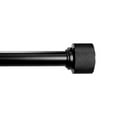 thumbnail image 1 of Better Homes & Gardens 1" Black Knurled Cylinder Curtain Rod 120-180", 1 of 7