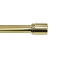 thumbnail image 1 of Better Homes & Gardens 1" Brass Finish Cylinder Single Curtain Rod 42" to 120", 1 of 8