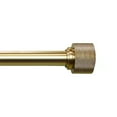 thumbnail image 1 of Better Homes & Gardens 1" Brass Knurled Cylinder Curtain Rod 120-180", 1 of 7