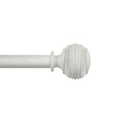 Better Homes & Gardens 1" Textured Knob Curtain Rod, 42-120", White