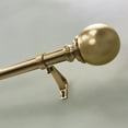 Better Homes & Gardens 1” Metal Ball Single Curtain Rod, Brass, 120180