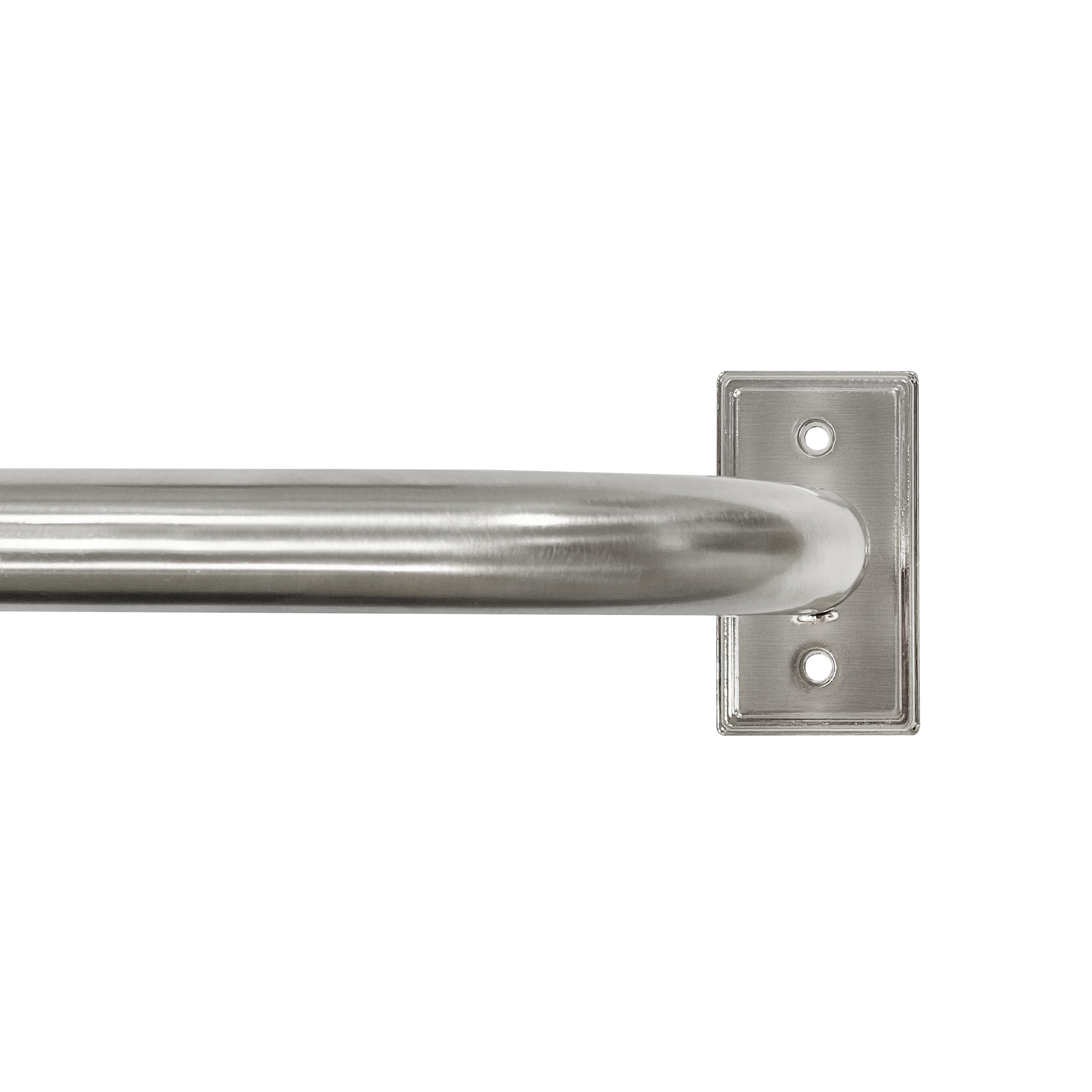 Better Homes & Gardens 1" Brushed Nickel Metal French Wrap Curtain Rod 42"-120"