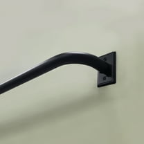 Better Homes & Gardens 1” Metal French Wrap Curtain Rod, Matte Black, 42-120”