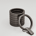 thumbnail image 1 of Better Homes & Gardens Plated Pewter Curtain Clip Rings (7 Pack), 1 of 9
