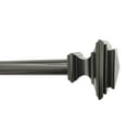 thumbnail image 1 of Better Homes & Gardens 1” Metal Square Single Curtain Rod, Pewter, 120-180”, 1 of 7