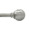 thumbnail image 1 of Better Homes & Gardens 1 in Brushed Nickel Ball Curtain Rod, 42-120 in, 1 of 7