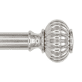thumbnail image 1 of Better Homes & Gardens 1" Brushed Nickel Knob Adjustable Single Curtain Rod Set, 42"-120", 1 of 7