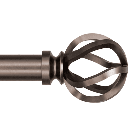 Better Homes & Gardens 1" Plated Oil Rubbed Bronze Cage,42"-120", Single Rod Set