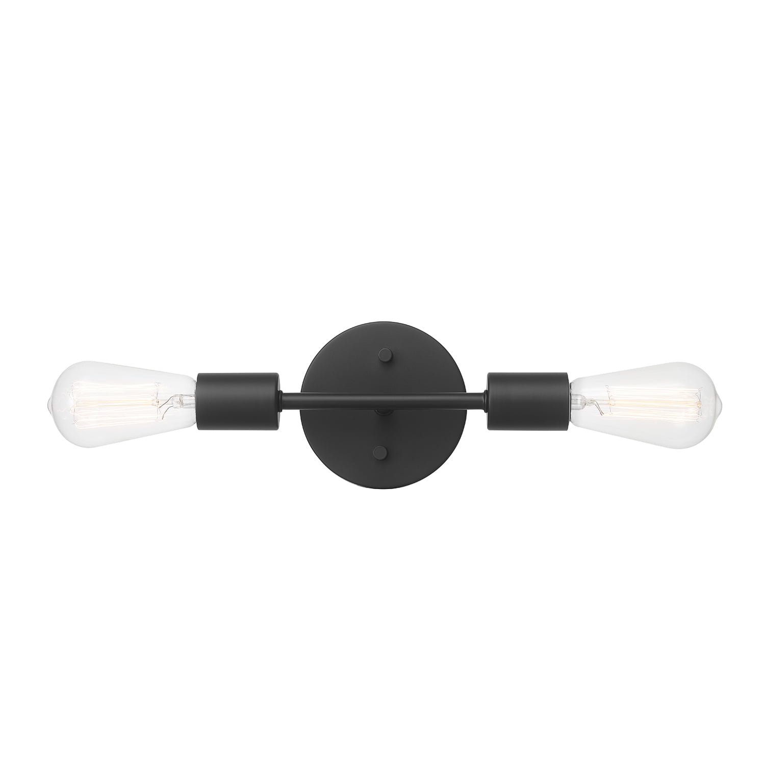 Better Homes & Gardens 10" 2 Reversible Light Vanity Fixture Matte Black, Bulb Not Included