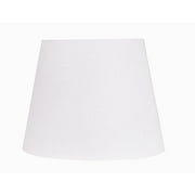 Better Homes & Gardens 10"D x 14"W x 11"H Tall White Linen Fabric Drum Lamp Shade