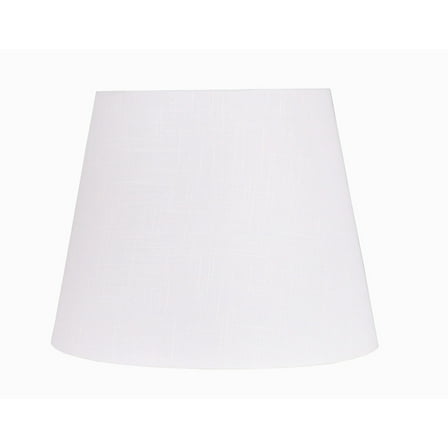 Better Homes & Gardens 10"D x 14"W x 11"H Tall White Linen Fabric Drum Lamp Shade