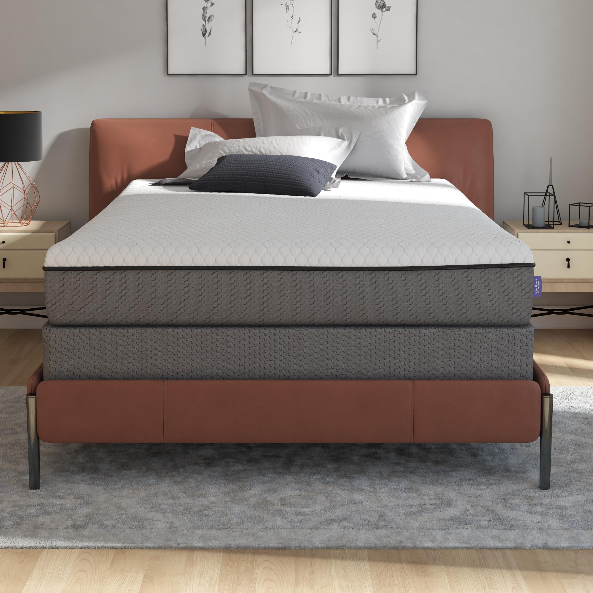 Better Homes & Gardens 10” Peaceful Purity Charcoal Gel Memory Foam