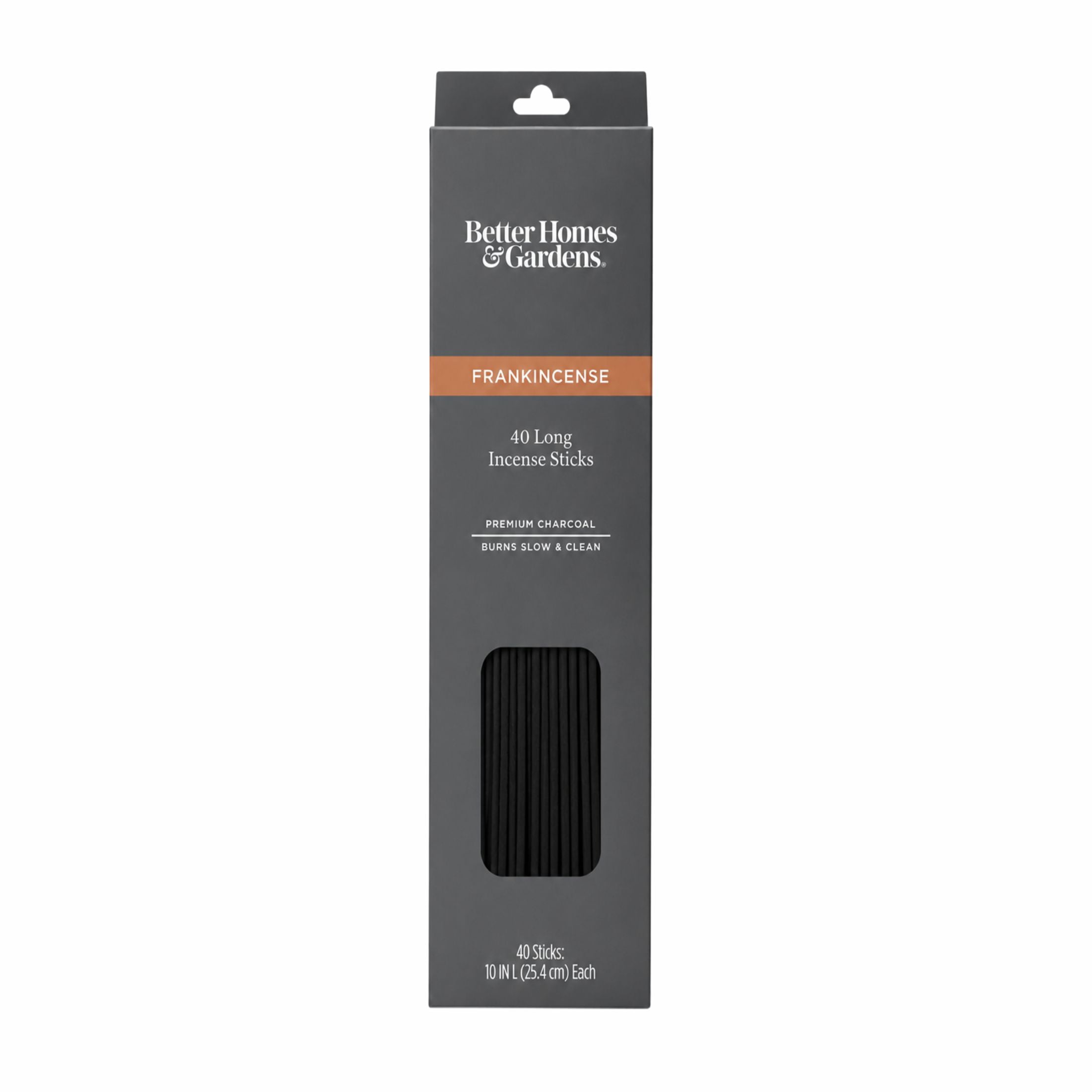 Better Homes & Gardens 10” Premium Charcoal Incense Sticks, Frankincense, 40 Pack