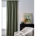 thumbnail image 1 of Better Homes & Gardens 100% Blackout Linen Blend Single Curtain, 50x108, Dark Cilantro, 1 of 8