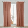 thumbnail image 1 of Better Homes & Gardens 100% Blackout Linen Blend Single Curtain, 50x84, Old Rose, 1 of 8