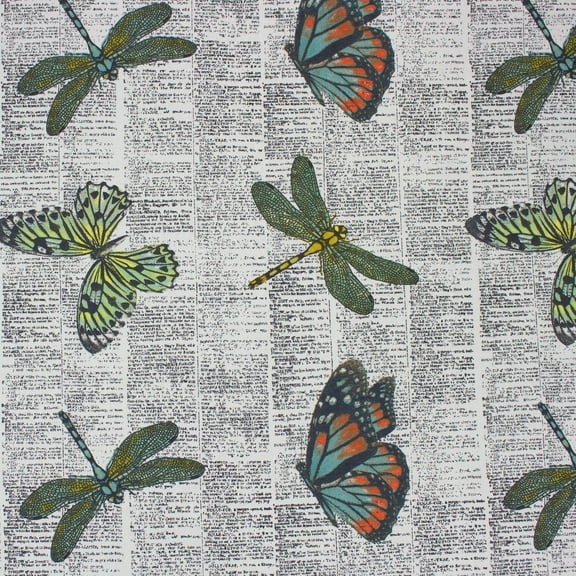 Better Homes & Gardens 100% Cotton Butterfly Multi, 2 Yard Precut Fabric