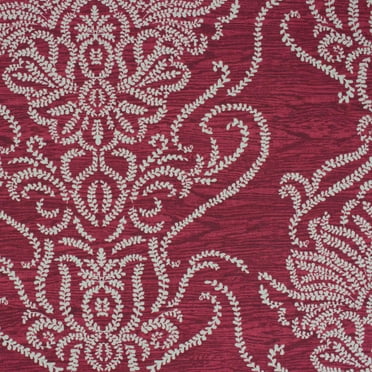 Better Homes & Gardens 100% Cotton Damask Scroll Merlot, 2 Yard Precut Fabric