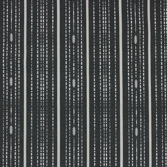 Better Homes & Gardens 100% Cotton Dotted Stripe Black, 2 Yard Precut Fabric