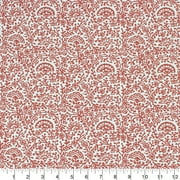 Better Homes & Gardens 100% Cotton Floral Stamped Terracotta, 2 Yard Precut Fabric