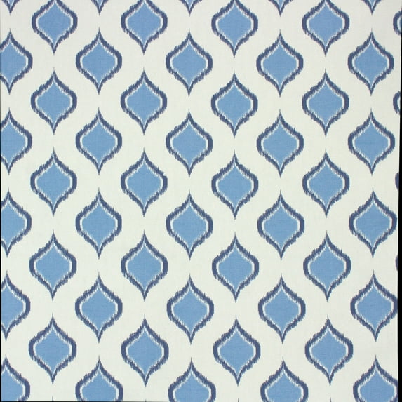 Better Homes & Gardens 100% Cotton Ikat Ogee Blue, 2 Yard Precut Fabric